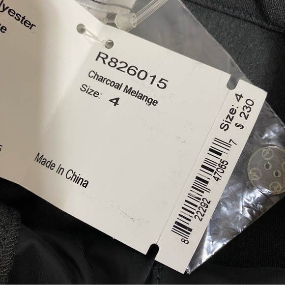 ST. JOHN Pants NEW Strait Leg Size 4 Charcoal Gray Stretch Trouser - Picture 14 of 17